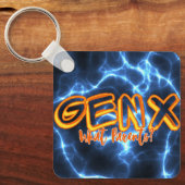 Gen X Pride Keychain Schlüsselanhänger (Vorderseite)