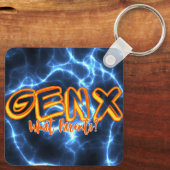 Gen X Pride Keychain Schlüsselanhänger (Rückseite)