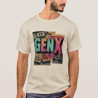 Gen X Retro Cassette Tape Design Bold 80er T-Shirt