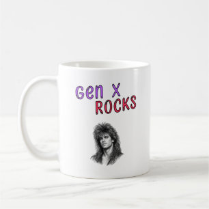 Gen X Rocks, anpassbares Foto Kaffeetasse