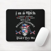 Gen X Skeleton I’m A Beautiful Intelligent Skeleto Mousepad (Mit Mouse)