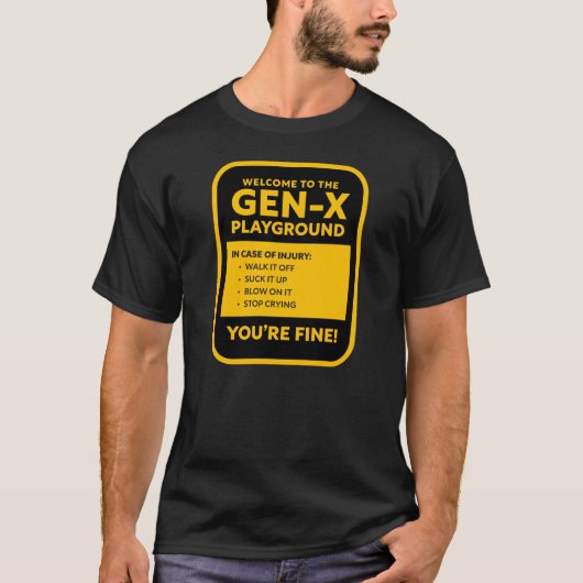 Gen-X-Spielplatz T-Shirt (Vorderseite)