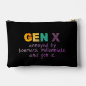 Gen X - verärgert von jedem Kosmetikbeutel Zubehörtasche (Rückseite)