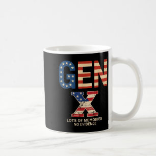 Gen X Viele Erinnerungen Kein Beweis Lustig Retro Kaffeetasse