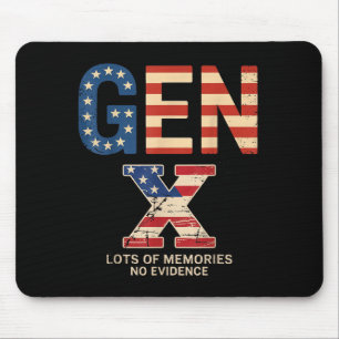 Gen X Viele Erinnerungen Kein Beweis Lustig Retro  Mousepad