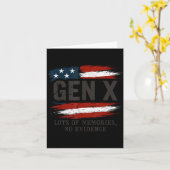 Gen X Viele Erinnerungen Kein Nachweis USA-Flagge  Karte (Gelbe Blume)
