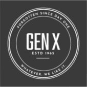 GEN X Vinyl-Aufkleber mit Sonderschnitt Aufkleber (Vorderseite)