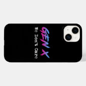 Gen X - Wir Kümmern Uns Nicht Case-Mate iPhone Hülle (Rückseite (Horizontal))