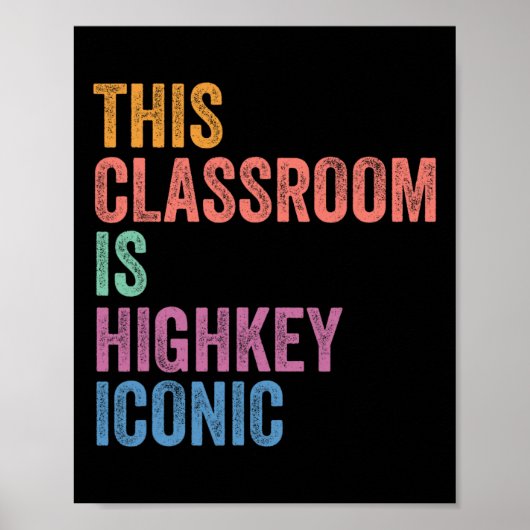 Gen Z Alpha Zurück zur Schule Dieses Klassenzimmer Poster (Vorne)