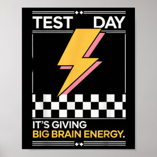 Gen Z Bruh Testing Day lehrt seine "Big Ba" Poster