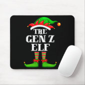 Gen Z Elf Matching Family Group Christmas Party Py Mousepad (Mit Mouse)