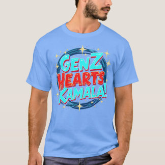 Gen Z Hearts Kamala Lebende jugendliche politische T-Shirt