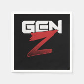 Gen Z Millenials Generation Z Boomer Geschenk Serviette (Vorderseite)