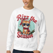 Gen Z Rizz zur Jahreszeit Weihnachtsmann Sweatshirt (Vorderseite)