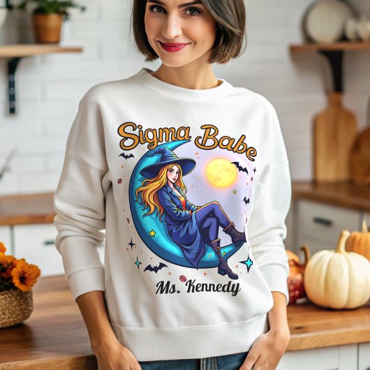 Gen Z Sigma Witch Funny Sigma Babe Halloween Gen Z Sweatshirt