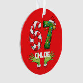Gen Z “Six Seven” Ornament – Customizable Festive (Vorderseite)