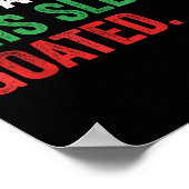 Gen Z Slang Christmas No Cap This Sleigh Goated  Poster (Ecke)