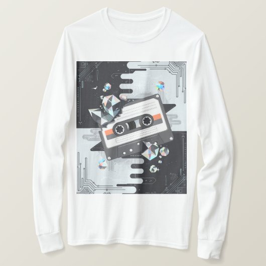 Gen Z Streetwear mit Vaporwave Glitch & Tech Vibe T-Shirt (Design vorne)