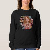 Gen Z Vibes – Cute Aesthetic Girl  Sweatshirt (Vorderseite)