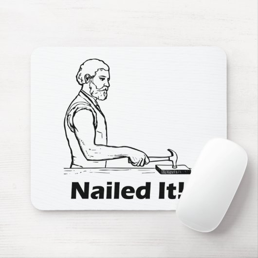 Genagelt ihm! Hammer-Werkzeug-lustiges Mousepad (Mit Mouse)