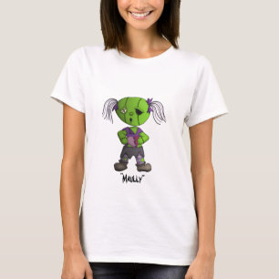 Genähtes Herz der Zombie-Liebe niedlicher T-Shirt