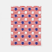 Genähtes US Flagge Fleecedecke (Vorderseite)