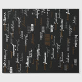 genannt. Ihr eigener Name. Geschenkpapier (Flach)