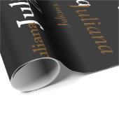 genannt. Ihr eigener Name. Geschenkpapier (Rolleneckpunkt)