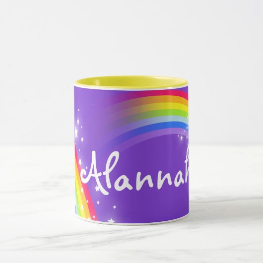 Genannte Kinder Regenbogen lila rote Tasse (Zentrum)
