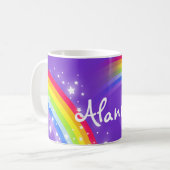 Genannte Kinder Regenbogen lila rote Tasse (Vorderseite Links)