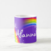 Genannte Kinder Regenbogen lila rote Tasse (Mittel)