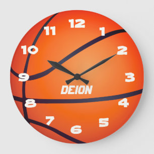 Genannter Athletic Basketball Große Wanduhr