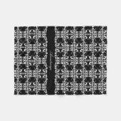 Genannter Schwarzweiss-damask Fleecedecke (Vorderseite (Horizontal))