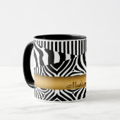 Genannter Zebra und Streifen Tasse (Vorderseite Links)
