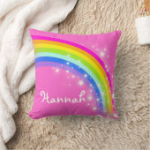 genanntes Kissen des Regenbogenrosas Tochter (Decke)