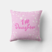 genanntes Kissen des Regenbogenrosas Tochter (Rückseite)