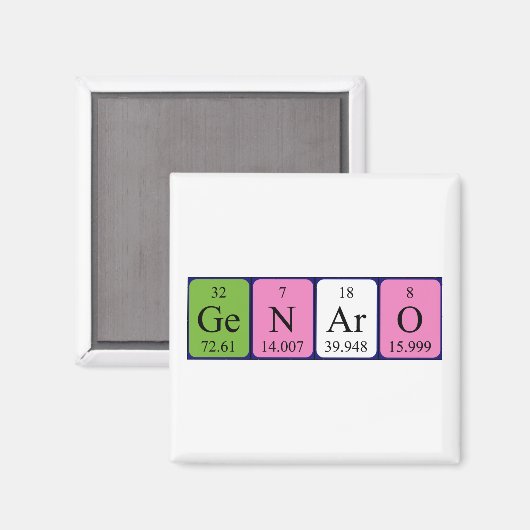 Genaro Periodenmagnet Magnet (Vorderseite/Rückseite)