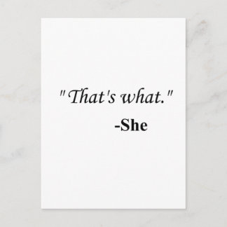 "Genau das.." Postkarte