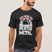 Genau hier, um Tod Metal Satan Cat Heavy Met T-Shirt (Vorderseite)