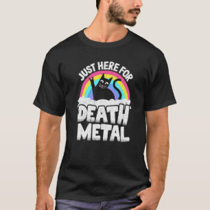 Genau hier, um Tod Metal Satan Cat Heavy Met T-Shirt