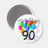 Genau, ich bin 90 magnet (Vorderseite/Rückseite)