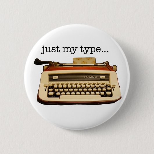genau mein Typ... Button (Vorderseite)
