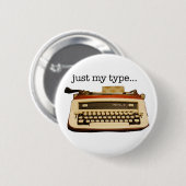 genau mein Typ... Button (Vorne & Hinten)