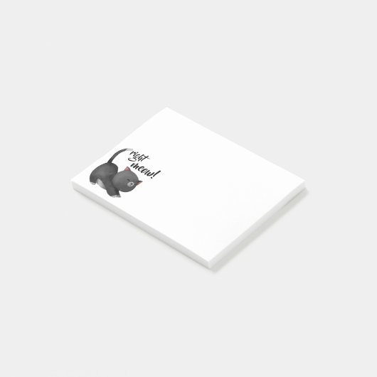 Genau Meow Post-it Klebezettel (angewinkelt)
