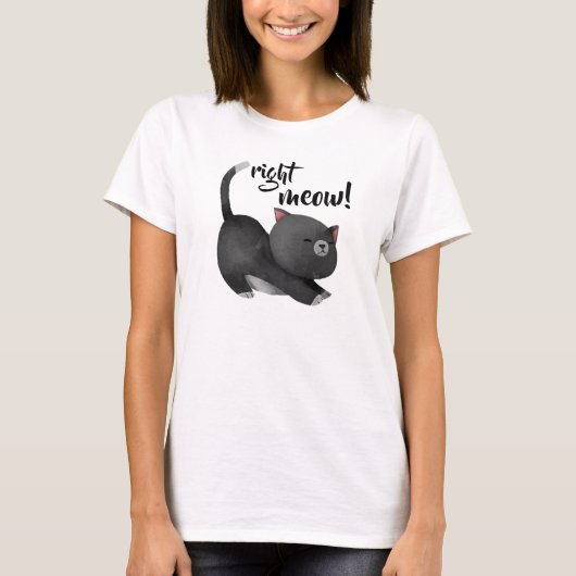 Genau Meow T-Shirt (Vorderseite)