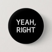 Genau richtig button (Vorderseite)