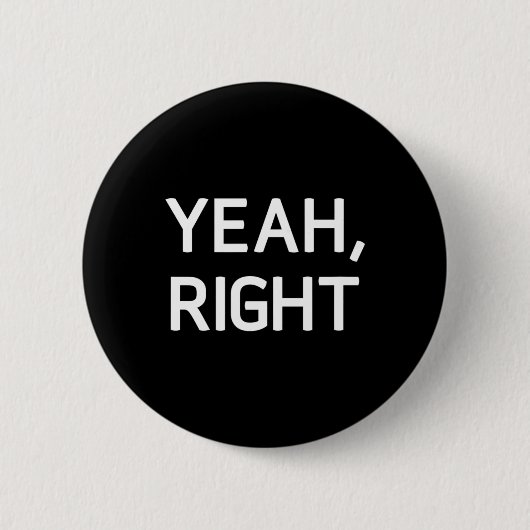 Genau richtig button (Vorderseite)