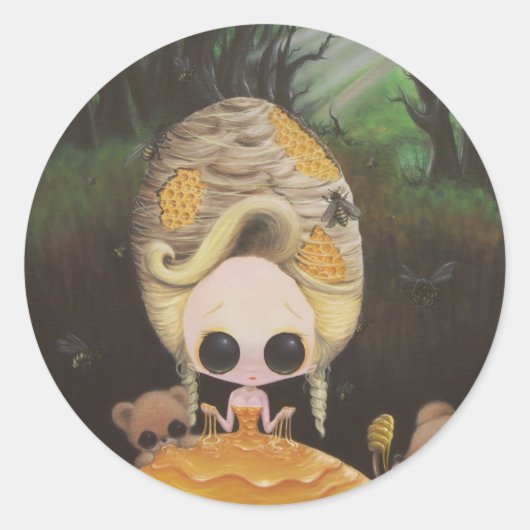 Genau richtig runder aufkleber (Vorderseite)