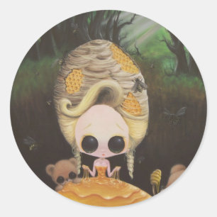 Genau richtig runder aufkleber