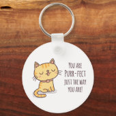 Genau so, wie du Kitten Cat bist Schlüsselanhänger (Vorderseite)